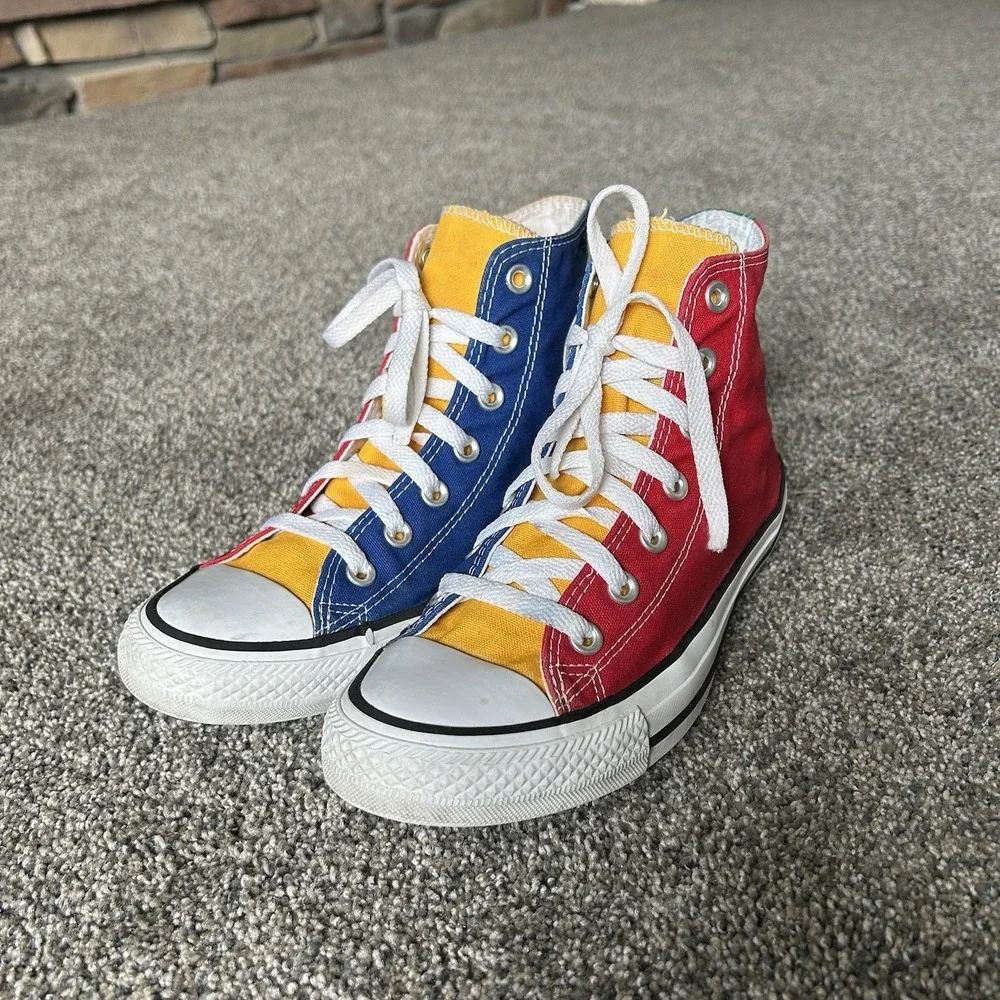 Converse Chuck Taylor All Star Colorblock High Top Sneaker Women's 8/Men's 6 $70 - Picture 3 of 10